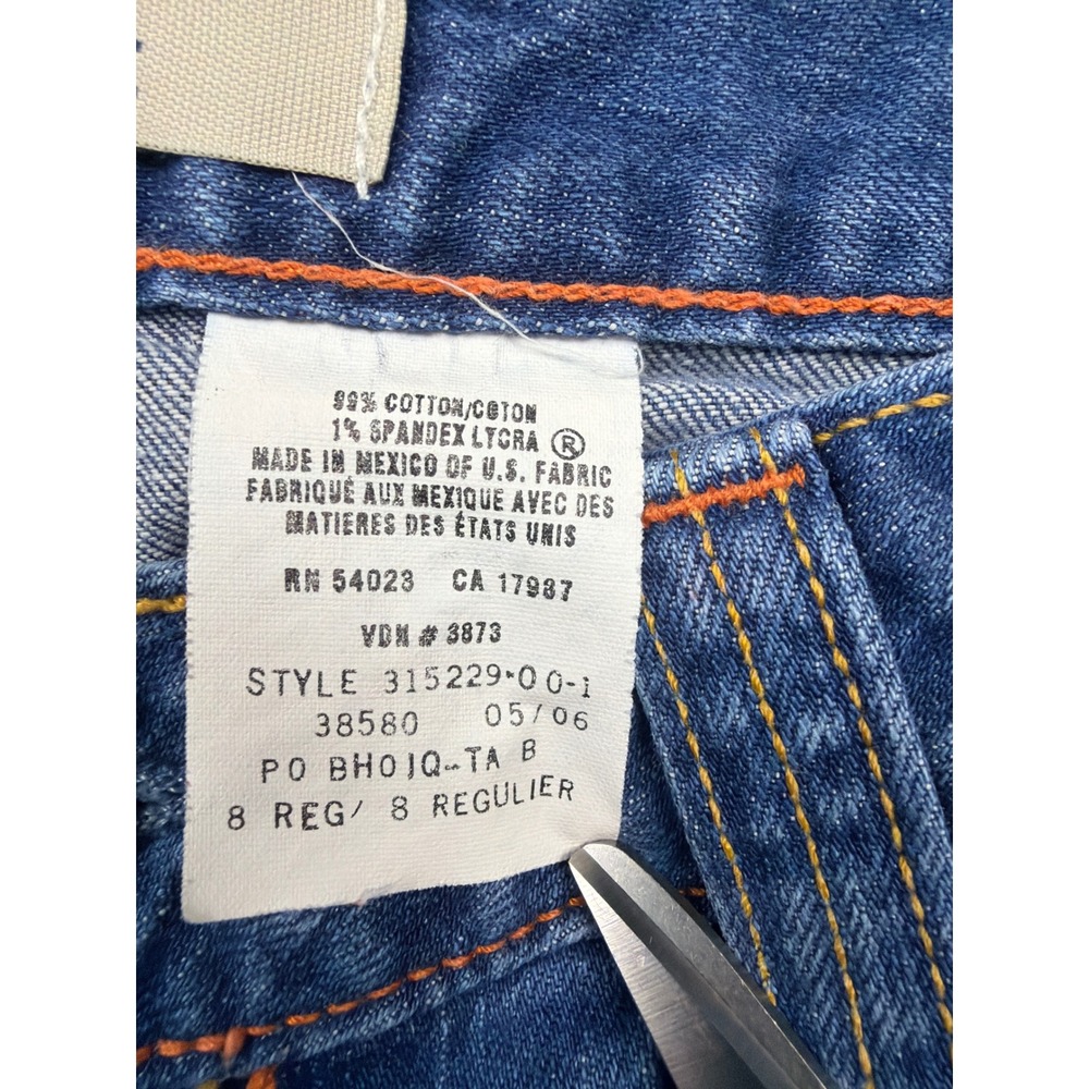 Vintage Y2K Gap Curvy Low Rise Jeans Blue Flare Denim 315229-00-1 Size 8 Reg - Picture 6 of 8